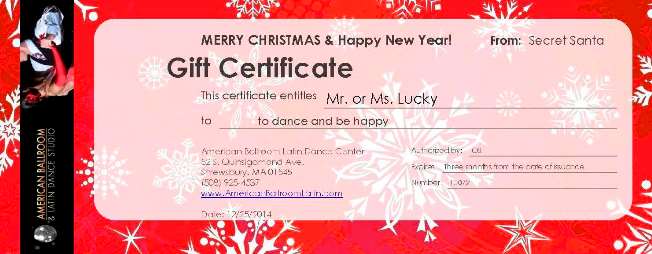 ABL Gift Certificates